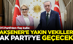 İYİ Parti'den flaş kulis: Meral Akşener’e yakın vekiller AK Parti’ye geçecek
