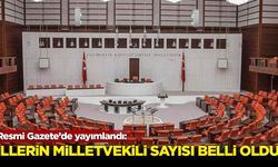 İllerin yeni milletvekili sayıları Resmi Gazete'de yayımlandı