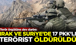 Terör örgütüne dev darbe! Irak ve Suriye'de 17 PKK'lı terörist öldürüldü