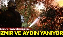 İzmir ve Aydın yanıyor