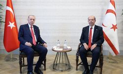 Cumhurbaşkanı Erdoğan, KKTC Cumhurbaşkanı Tatar ile görüştü