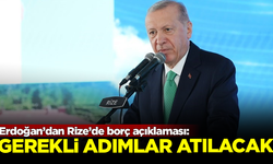 Erdoğan'dan Rize'de 'belediye borçları' açıklaması: Gerekli adımlar atılacak