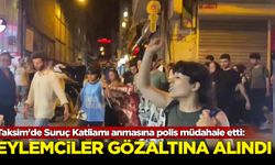 Taksim'de Suruç Katliamı anmasına polis müdahale etti: Eylemciler gözaltına alındı