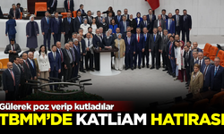 TBMM'de KATLİAM hatırası! Gülerek poz verip kutladılar