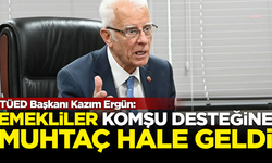 TÜED Başkanı Kazım Ergün: Emekliler komşu desteğine muhtaç hale geldi