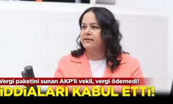 Vergi paketini sunan AKP'li vekil, vergi ödemediği iddialarını kabul etti