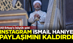 Instagram, Diyanet reisi Ali Erbaş'ın İsmail Haniye paylaşımını sildi