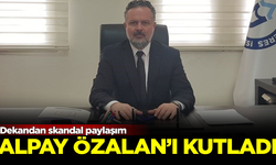 Dekandan skandal paylaşım! Alpay Özalan'ı kutladı: Çok 'Şık' oldu