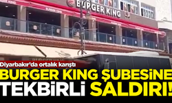 Diyarbakır karıştı! Burger King şubesine tekbirlerle saldırdılar