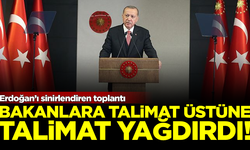 Erdoğan'ı sinirlendiren toplantı! Bakanlara talimat yağdırdı