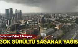 Meteoroloji'den 3 ile uyarı: Gök gürültülü sağanak yağış