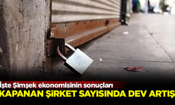 İşte Şimşek ekonomisinin sonuçları! Kapanan şirket sayısında patlama