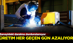 Sanayideki daralma durdurulamıyor! Üretim her geçen gün azalıyor