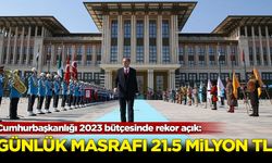 Cumhurbaşkanlığı 2023 bütçesinde rekor açık: Günlük masrafı 21.5 milyon lira