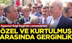 Ayşenur Ezgi Eygi'nin cenazesinde Özgür Özel ve Numan Kurtulmuş arasında gerginlik