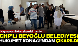 Kaymakamlıktan skandal hamle! CHP’ye geçen Beyoğlu Belediyesi, Hükümet Konağı'ndan zorla çıkarıldı