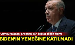 Cumhurbaşkanı Erdoğan'dan dikkat çeken adım: Biden'in yemeğine katılmadı!