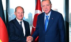 Cumhurbaşkanı Erdoğan, New York'ta Almanya Başbakanı Scholz ile bir araya geldi