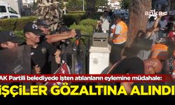 AK Partili Menemen Belediyesi'nde işten atılanlar eylemine müdahale: İşçiler gözaltına alındı