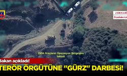 Bakan açıkladı! Terör örgütüne ''Gürz'' darbesi!