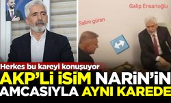 Herkes bu fotoğrafı konuşuyor! AKP'li Galip Ensarioğlu, Narin'in amcası Salim Güran'la aynı karede