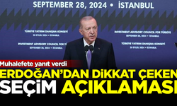 Erdoğan'da kritik seçim açıklaması! Muhalefete yanıt verdi