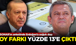 SONAR'ın anketinde Erdoğan'a soğuk duş! Oy farkı yüzde 13'e çıktı