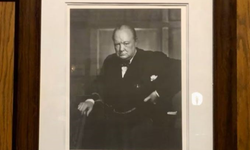 Winston Churchill'in Kanada'da çalınan fotoğrafı İtalya'da bulundu