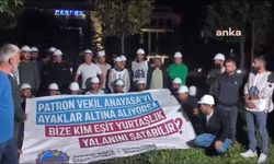 Enerji Bakanlığı'na yürümek isteyen Fernas işçilerine polis engeli