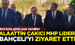 Alaattin Çakıcı, MHP Lideri Devlet Bahçeli'yi makamında ziyaret etti