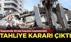 Depremde 35 kişi hayatını kaybetmişti: Tahliye kararı çıktı!