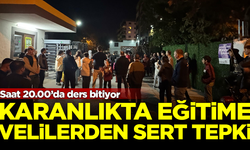 İzmir'de karanlıkta eğitim tepkisi! Veliler ayağa kalktı