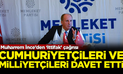 Muharrem İnce'den milliyetçi ve cumhuriyetçilere tarihi 'ittifak' çağrısı