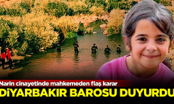 Narin cinayetinde mahkemeden flaş karar! Diyarbakır Barosu duyurdu