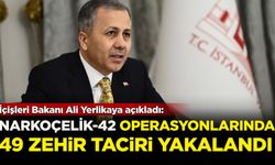 İçişleri Bakanı Ali Yerlikaya açıkladı: NARKOÇELİK-42 operasyonunda 40 zehir taciri yakalandı!