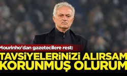 Mourinho'dan gazetecilere rest: Tavsiyelerinizi alırsam korunmuş olurum