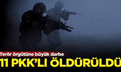 Terör örgütüne büyük darbe! Irak'ın kuzeyinde 11 PKK'lı öldürüldü