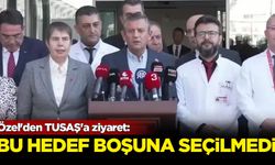 Özel'den TUSAŞ'a ziyaret: Bu hedef boşuna seçilmedi