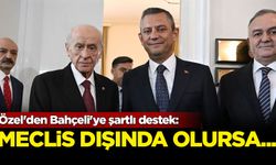 Özel'den Bahçeli'ye şartlı destek: Meclis dışında olursa...