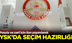 YSK'da seçim hazırlığı! Pusula ve zarf için ilan yayımlandı