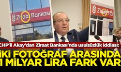 CHP'li Akay'dan Ziraat Bankası'nda usulsüzlük iddiası: İki fotoğraf arasında 1 milyar lira fark var