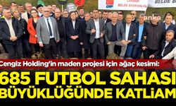 Cengiz Holding'in maden projesi için ağaç kesimi: 685 futbol sahası büyüklüğünde katliam