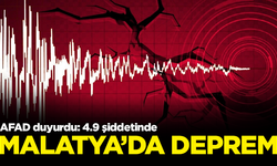 AFAD açıkladı: Malatya Doğanşehir'de 4.9 şiddetinde deprem