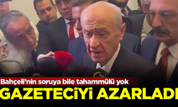 Bahçeli’nin soruya bile tahammülü yok! Meclis'te gazeteciyi azarladı