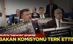 Meclis'te 'teğmenler' gerginliği: Bakan komisyonu terk etti