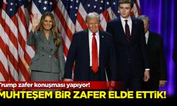 Donald Trump, zafer konuşması yapıyor: Muhteşem bir zafer elde ettik