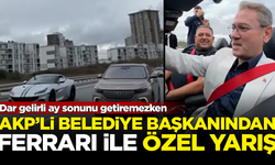 Dar gelirli ay sonunu getiremezken, AKP'li başkan Ferrari ile yarıştı