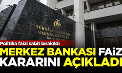 SON DAKİKA: Merkez Bankası Kasım ayı faiz kararını açıkladı