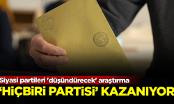 Siyasi partileri 'düşündürecek' araştırma! 'Hiçbiri Partisi' kazanıyor