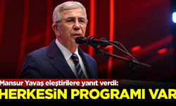 Mansur Yavaş eleştirilere yanıt verdi: Herkesin kendi programı var